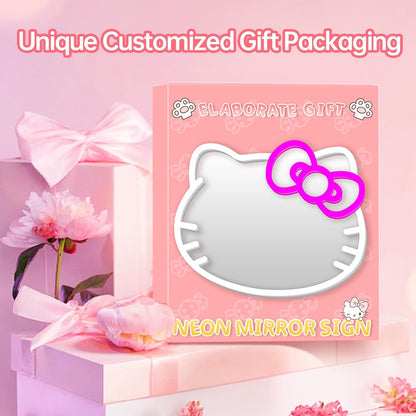 Hello Kitty Mirror Neon Sign