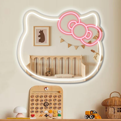 Hello Kitty Mirror Neon Sign