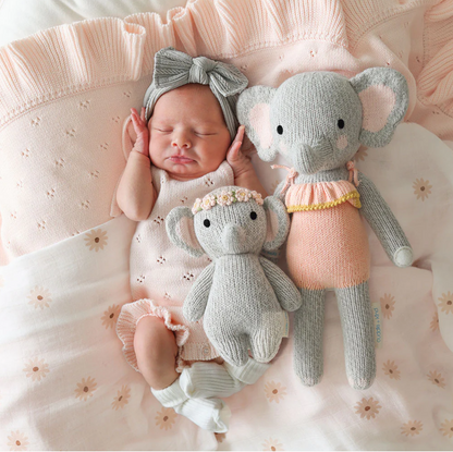 Cuddle + Kind Baby Elephant - Blush Floral