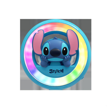 1pc Car Ambient Light Interior Decoration Vehicle Air Conditioner Car Aromatherapy Light Music Rhythm Light Air Vent Light Round Ornament Hanger Include 3 Pieces of Aromatherapy Tablets