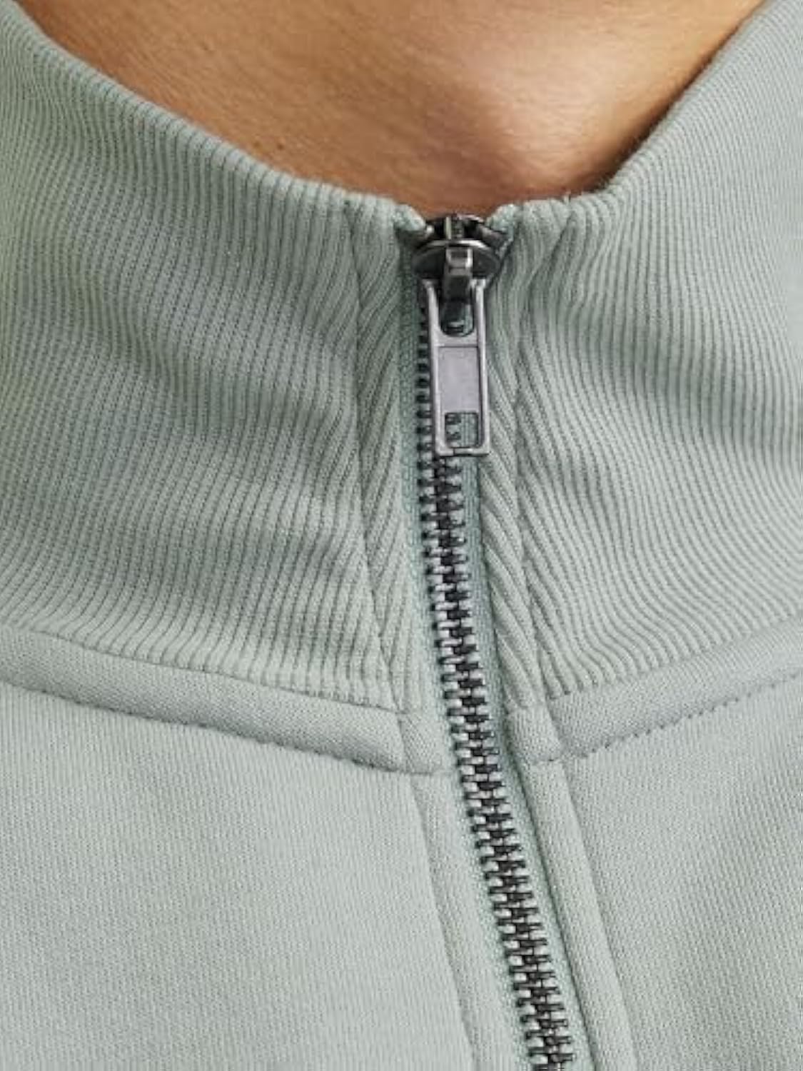 Male Sweatshirt with Half Zip Plain Sweatshirt with Half Zip